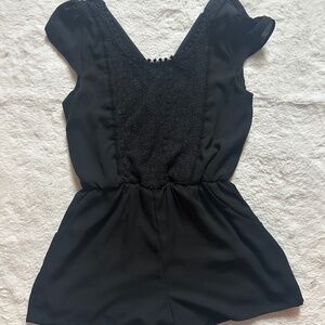 Xhilaration Black Romper